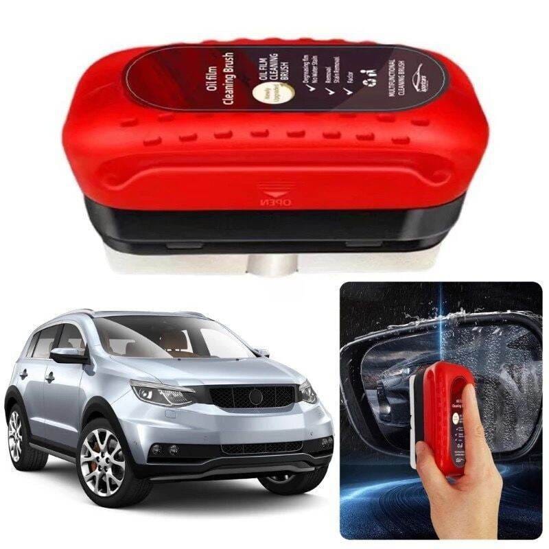 Picture of Automotive Oil Film Cleaning Brush, Glass Cleaning Board, Car Glass Oil Film Removal Cleaner, Powerful Windshield Cleaner & Oil Film Remover, Enhance Visual Effect of Windshield