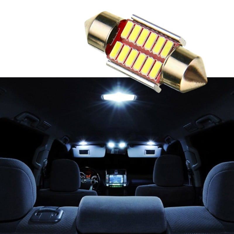 Picture of Super Bright 31mm LED Bulbs 4014 C5W Festoon Dome Interior car Ceiling Light