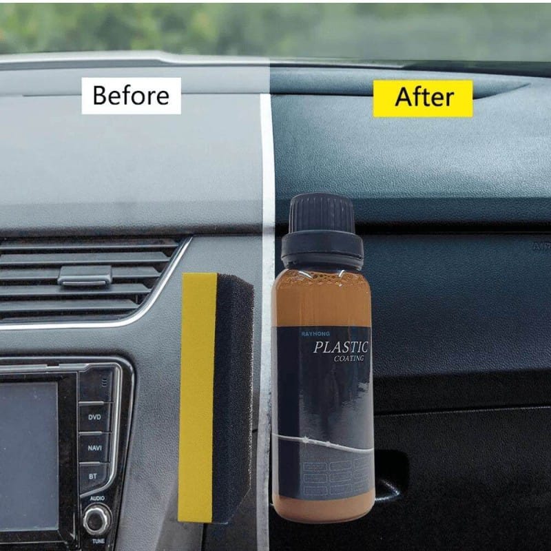 Picture of RAYHONG Car Plastic Parts Agent Dash Board Auto Interior Clean Restore Wax Coating Paste Car Maintenance Plastic Exterior Recovery Restorer Trim Long-lasting Cleaner Agent Refresh Restoration Hydrophobic Coating Car