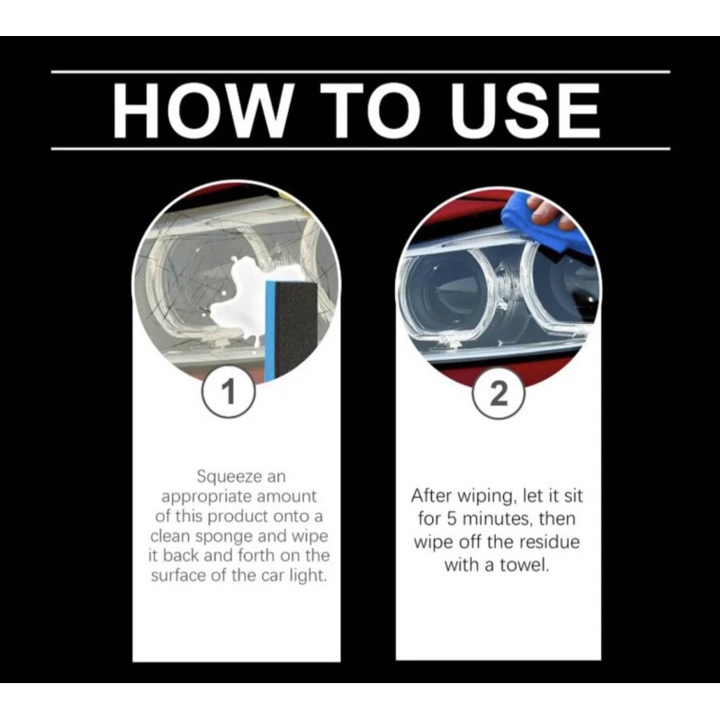 Picture of Headlight Restoration Kit, Restore Cloudy Lights, Easy Non-Power Tool Process, Lasts Vehicle Ownership