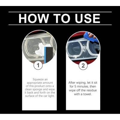 Picture of Headlight Restoration Kit, Restore Cloudy Lights, Easy Non-Power Tool Process, Lasts Vehicle Ownership