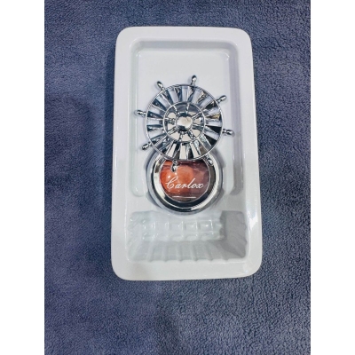 Picture of New Car Perfume Long -Lasting Fragrance Aromatherapy Outlet Cycling Perfume Fan Rotation Custom Car Air Freshener