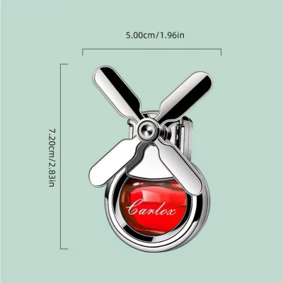 Picture of Car Air Outlet Perfume Conditioning for Clip Pendant Car Aroma Lasting Fragrance Aromatherapy Air Freshener Rotating Propeller