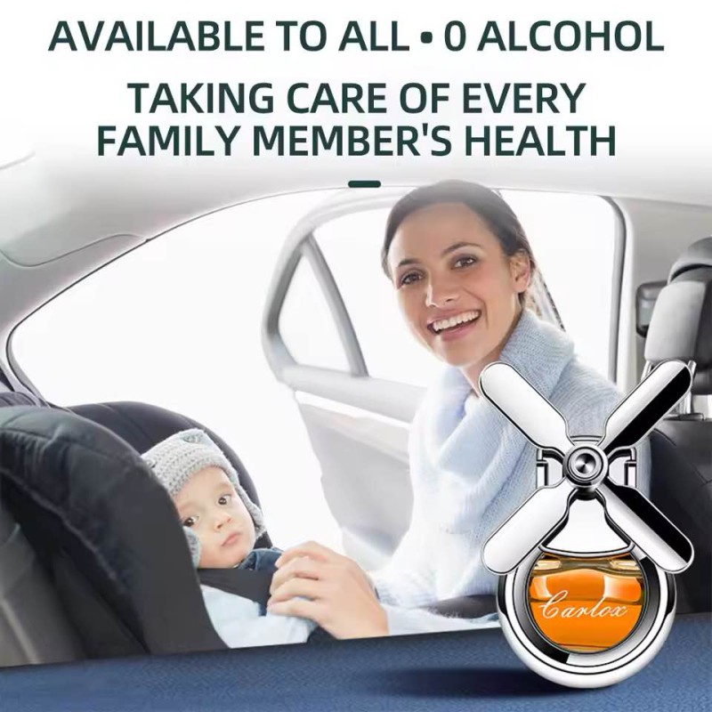 Picture of Car Air Outlet Perfume Conditioning for Clip Pendant Car Aroma Lasting Fragrance Aromatherapy Air Freshener Rotating Propeller