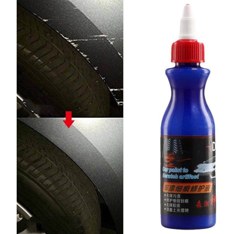 Picture of Paint Restorer, 100ml Car Scratch Remover for Deep Scratches, Scratch Repair Agent and Sponge, Car Scratch Remover Kits