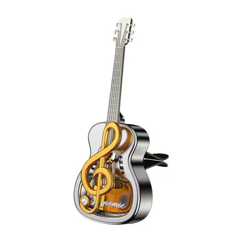 Picture of Car Guitar Shaped Dynamic Note Aromatherapy Air Outlet Freshener Lasting Accessory Car Interior Charming Air Deodorization