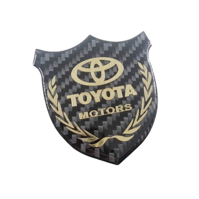 Picture of TOYOTA GOLD 3D CARBON FIBER EMBLEM STICKER