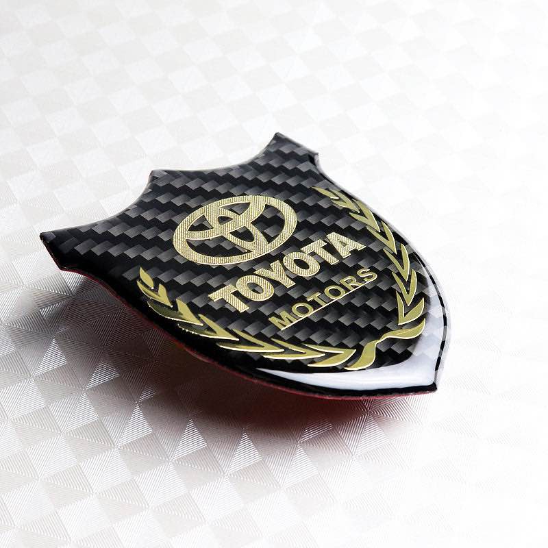 Picture of TOYOTA GOLD 3D CARBON FIBER EMBLEM STICKER