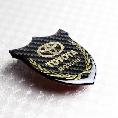 Picture of TOYOTA GOLD 3D CARBON FIBER EMBLEM STICKER