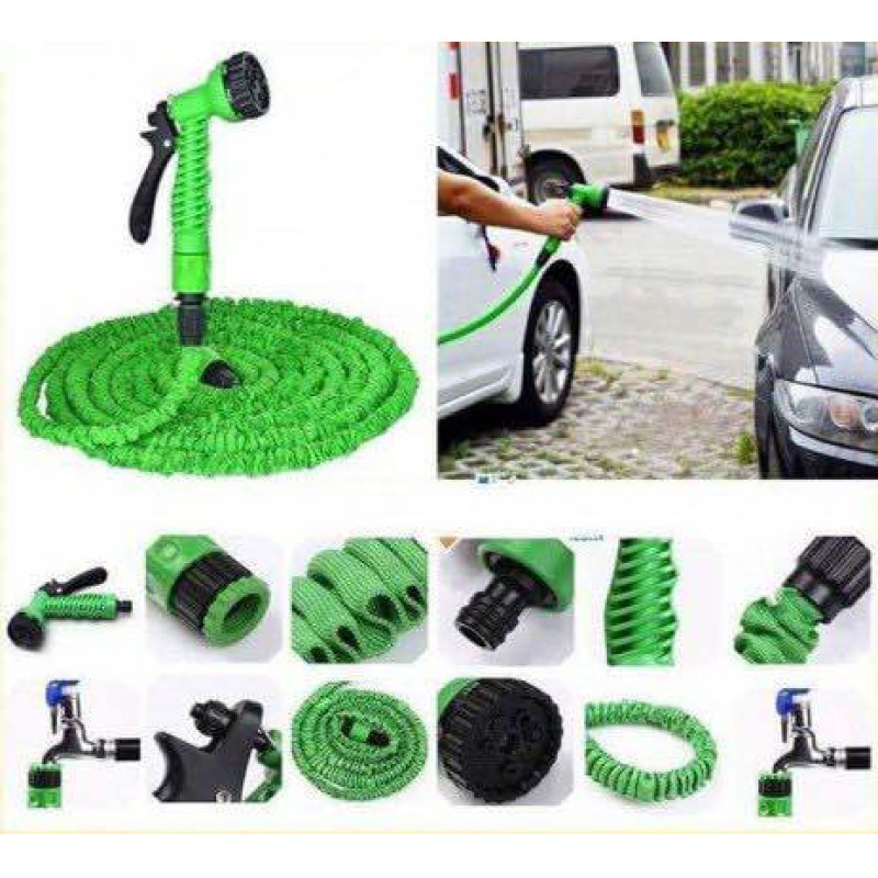Picture of 100 FT Magic Hose Pipe,Magic hose pipe for home use and car wash and bike wash - Green
