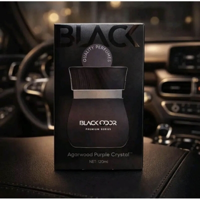 Picture of BLACK ODOR Premium and Luxury Car Perfume Car Interior Deodoriser BO-41 in Many Fragrance Comes in Black Color Bottle Pack of 1 Pcs (Multicolour, Agarwood Purple Crsyta)