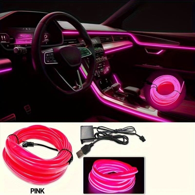 Picture of Flexible LED Neon Wire for Car Interior or Exterior Decoration Strip, Light Rope, LED Strip for Car Dashboard - 3 Meters