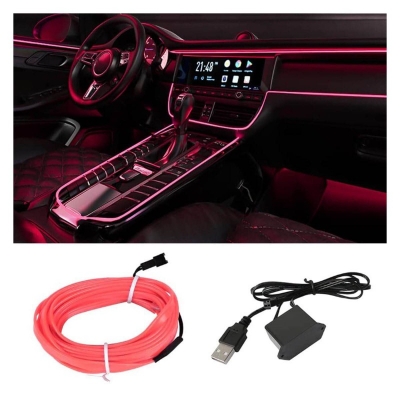 Picture of Flexible LED Neon Wire for Car Interior or Exterior Decoration Strip, Light Rope, LED Strip for Car Dashboard - 3 Meters