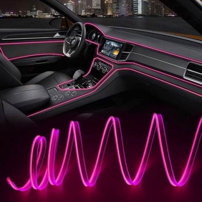 Picture of Flexible LED Neon Wire for Car Interior or Exterior Decoration Strip, Light Rope, LED Strip for Car Dashboard - 3 Meters