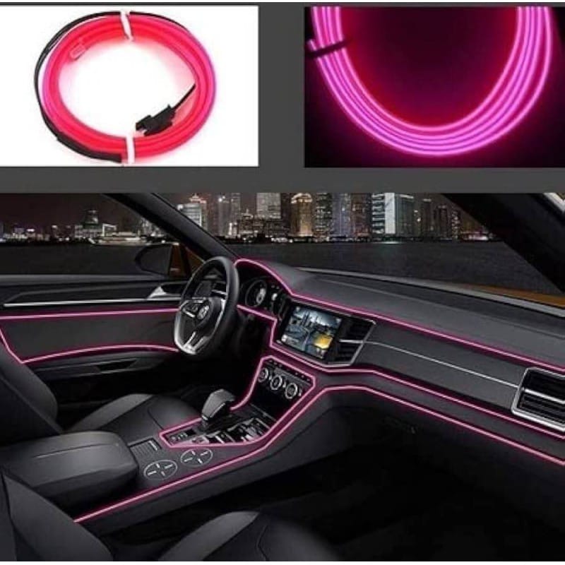 Picture of Flexible LED Neon Wire for Car Interior or Exterior Decoration Strip, Light Rope, LED Strip for Car Dashboard - 3 Meters