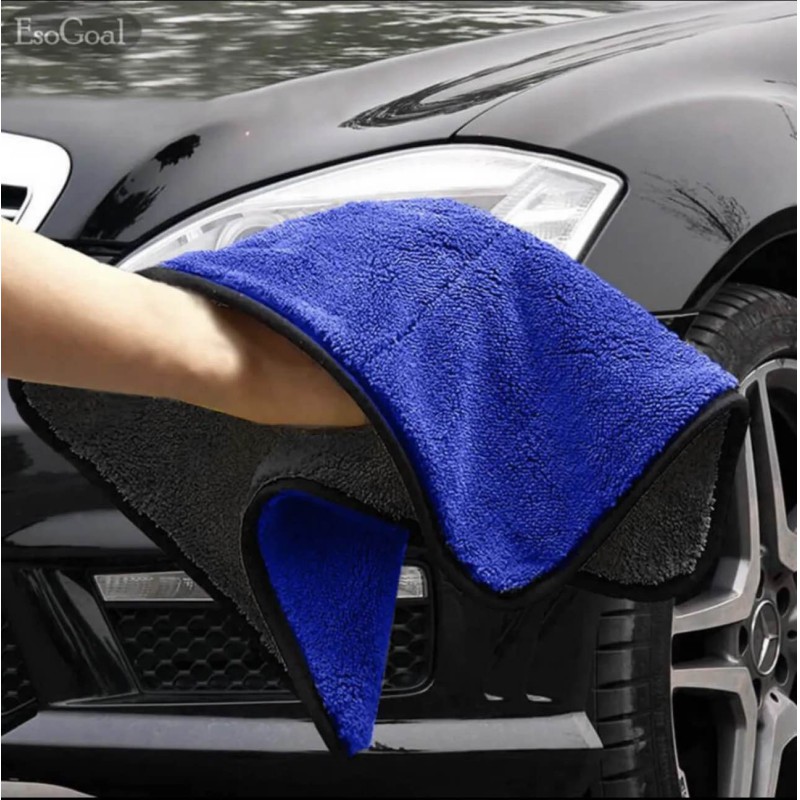 Picture of 30X30 cm Car Bike Wash Double Layer Ultra Soft Scratch Proof Microfiber Towel
