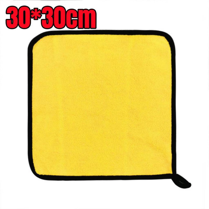 Picture of 30X30 cm Car Bike Wash Double Layer Ultra Soft Scratch Proof Microfiber Towel