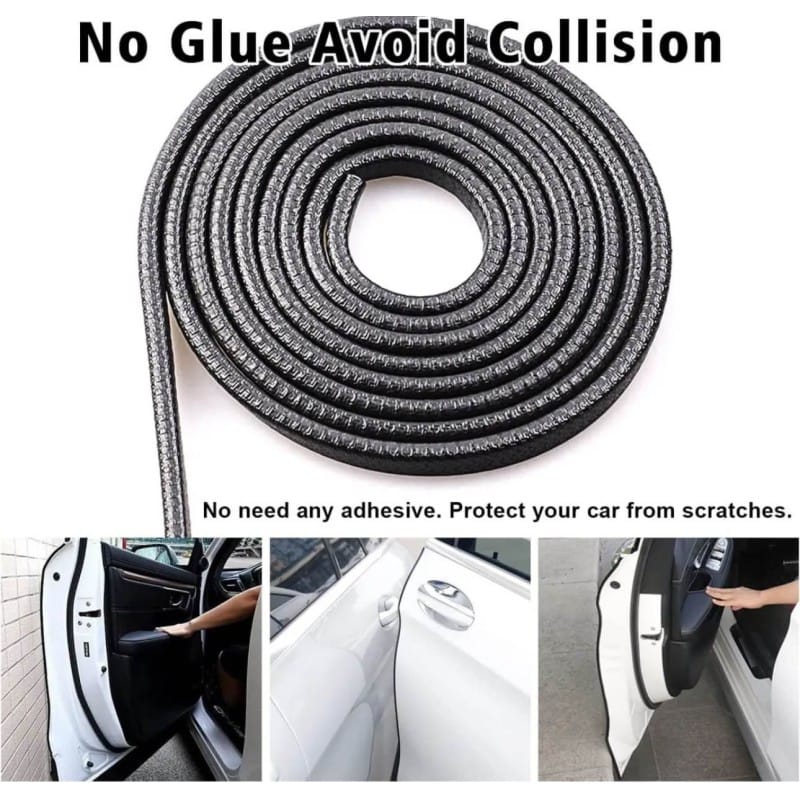 Picture of Car Door Edge Protector,1 Roll 4 doors, Car Door Edge Guards Universal U Shape Rubber Seal Edging Car Door Seal Trim Protector Car Door Guard Strip Fit for Most Car (Black)