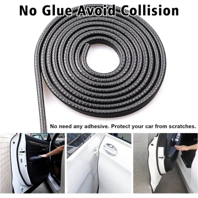 Picture of Car Door Edge Protector,1 Roll 4 doors, Car Door Edge Guards Universal U Shape Rubber Seal Edging Car Door Seal Trim Protector Car Door Guard Strip Fit for Most Car (Black)