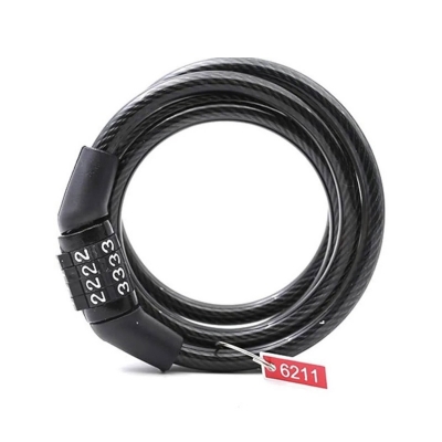 Picture of Advanced inspiring - Unique Make - Helmet Lock 4 Digit Cable Lock Multi Purpus - Innovative Design - To Exprerience Greatness - Black