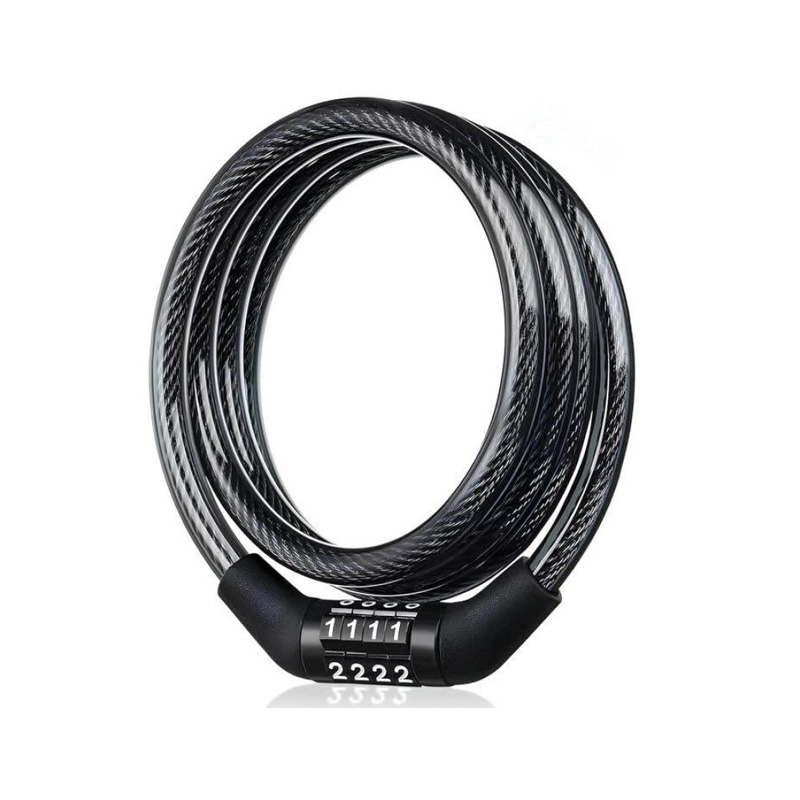 Picture of Advanced inspiring - Unique Make - Helmet Lock 4 Digit Cable Lock Multi Purpus - Innovative Design - To Exprerience Greatness - Black