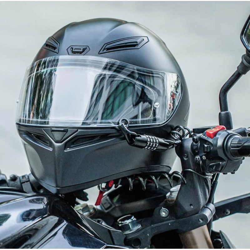 Picture of Advanced inspiring - Unique Make - Helmet Lock 4 Digit Cable Lock Multi Purpus - Innovative Design - To Exprerience Greatness - Black