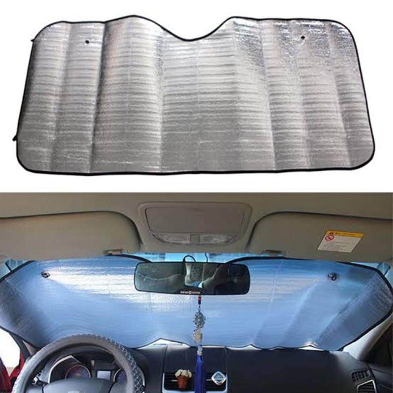 Picture of Car Sun Shade UV Protection Curtain Car Sunshade Film Windshield Visor Front Windshield Sunshade Cover