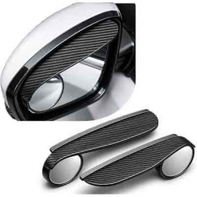 Picture of Car Rearview Blind Spot Mirror, 2PCS 360° Adjustment Auxiliary Rear View Mirror with Rain Eyebrow Car Exterior Accessories for Car