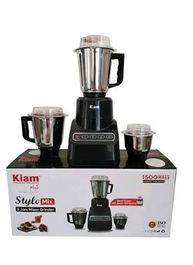 Picture of Kiam Stylo Mix 3 Jars Mixer Grinder Blender- 1500W