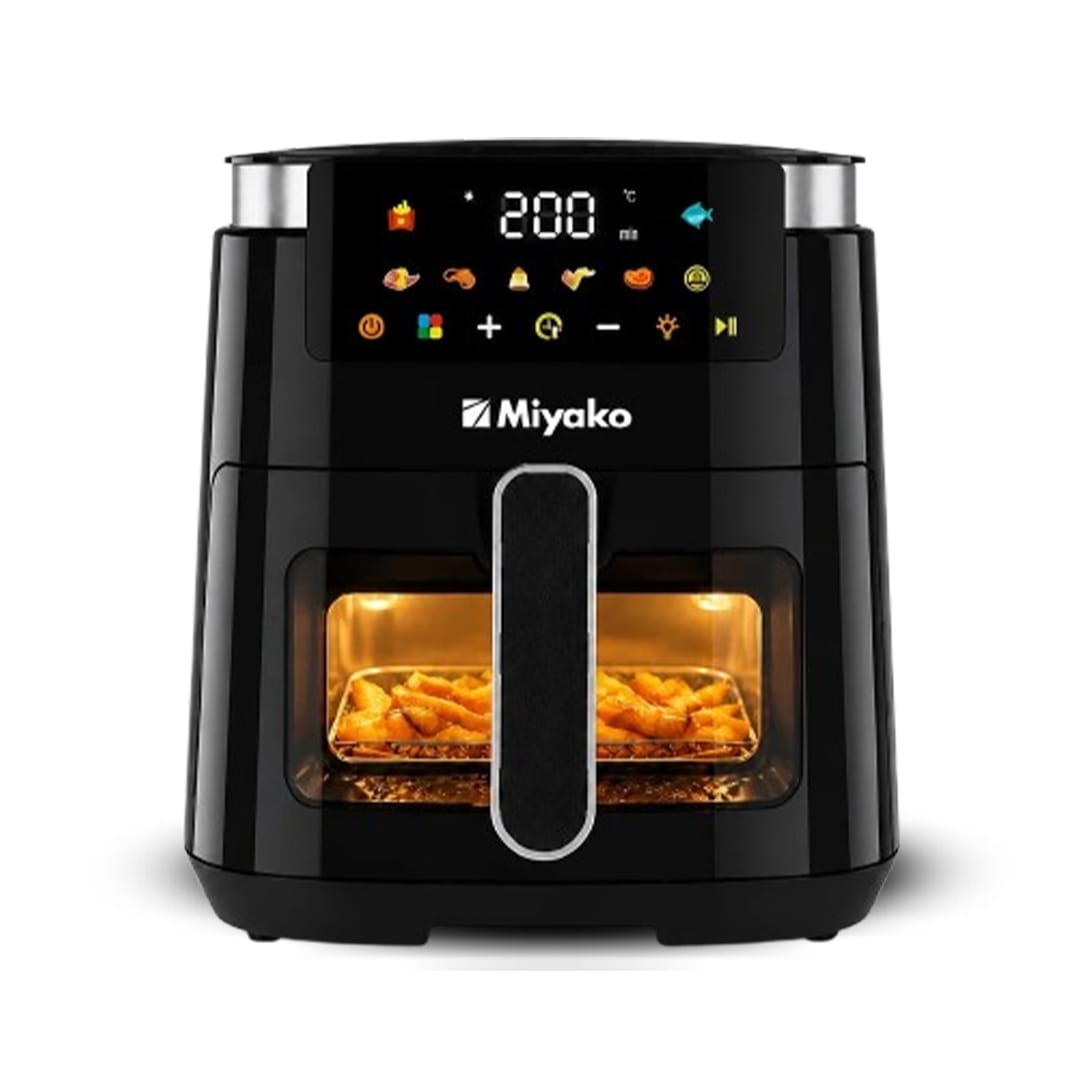 Picture of Miyako Digital Air Fryer with 7 Ltr Capacity and Digital Control Panel Glass Window View  (2 Years Official Warranty)