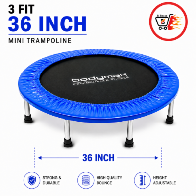 Picture of Trampoline 3 Fit / 36 Inch Black and Blue BD Price
