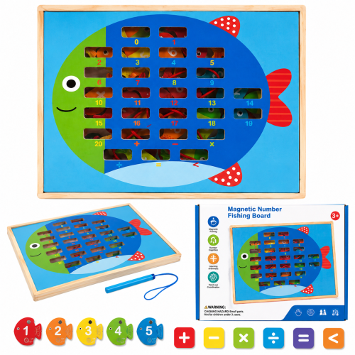 Picture of Kids Magnetic Number Learning Board | Montessori Math Puzzle
