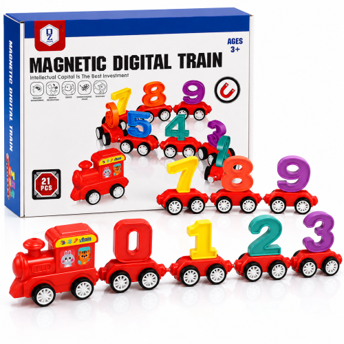 Picture of Magnetic Digital Train 21 Pcs Educational Toy for Kids 3+
