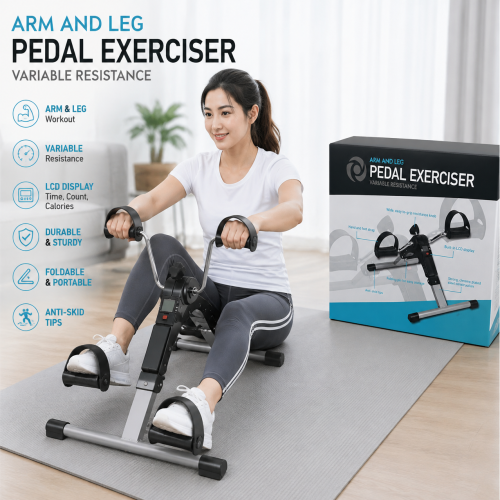 Picture of Arm & Leg Pedal Exerciser with LCD Display & Adjustable Resistance
