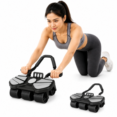 Picture of 6 Wheel Automatic Rebound Ab Roller with Elbow Support – Home Gym
