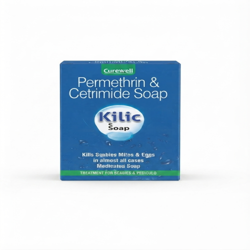 Picture of Curewell Kilic Permethrin & Cetrimide Medicated Soap for Scabies & Pediculosis
