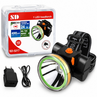 Picture of SD-5217 4000mAh Rechargeable LED Headtorch – Water Resistant Flashlight
