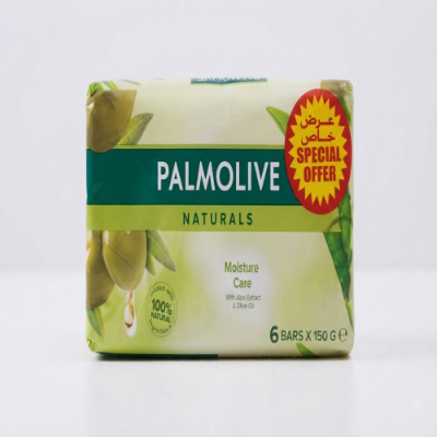 Picture of Palmolive Naturals Moisture Care Soap with Aloe Extract & Olive Oil, (6 Bars x 150g)