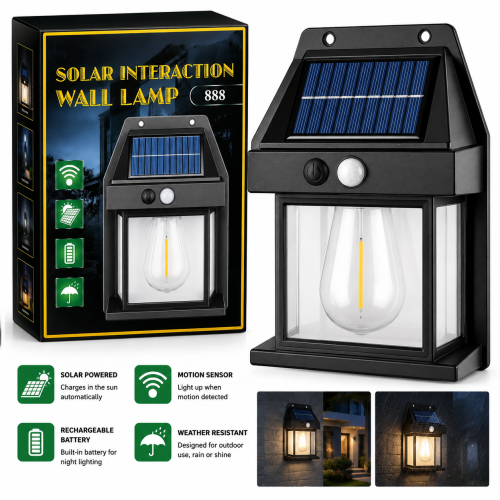 Picture of Solar Interaction Wall Lamp 888 – Solar Powered Outdoor LED Light
