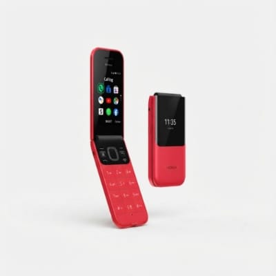 Picture of Nokia 2720 Classic Flip Mobile Phone - 1500 mAh Battery
