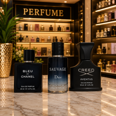 Picture of Bleu De Chanel, Dior Sauvage &amp;amp;amp; Creed Aventus Perfume Combo (3×30ml)