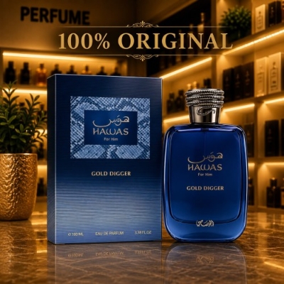 Picture of Hawas Gold Digger Rasasi for men 100ml,, 100% orginal