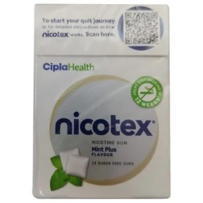Picture of Nicotex 4mg Mint Plus - Pack of 15 Chewing Gums