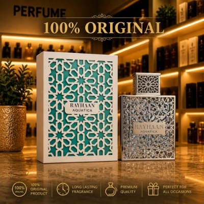 Picture of Rayhaan Men's Aquatica EDP Spray 3.4 oz Fragrances 100ml,,,100% Orginal