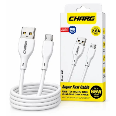 Picture of CHARG C4C Type-C Fast Charging Data Cable 65W | 2.8A Super Fast Charge USB to Type-C Cable