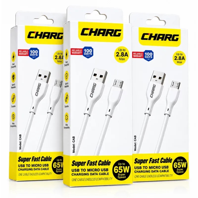 Picture of CHARG C4C Type-C Fast Charging Data Cable 65W | 2.8A Super Fast Charge USB to Type-C Cable