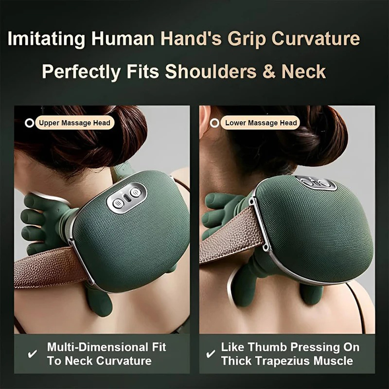 Picture of 2026 Bionic Neck Shoulder Massager N7 Kneading Massager Shawl 3-Level Modes Neck Cervical Waist Leg Body Muscles Massage Pillow