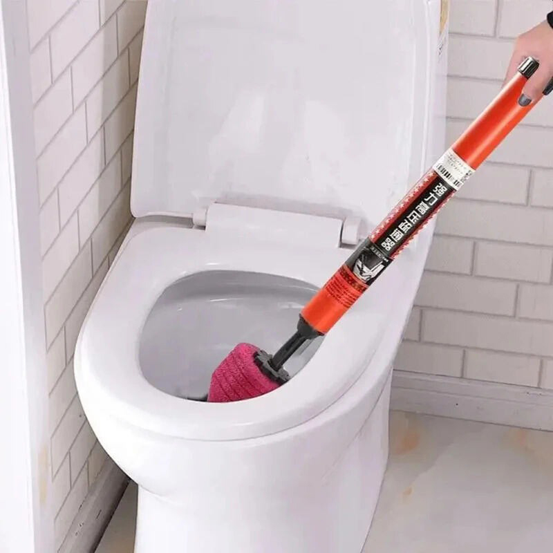 Picture of New Manual Multifunctional High Pressure Drain Buster Home Sink Clog Remover Cleaning Tool Toilet Plunger Suction Pump