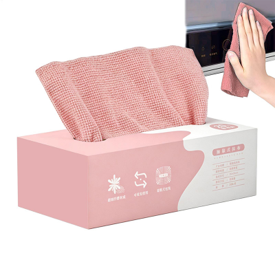 Picture of 20Pcs/box Microfiber Towel Absorbent Kitchen Cleaning Dishcloth Non-stick Oil Dish Rags Napkins Tableware Home Cleaning Towels