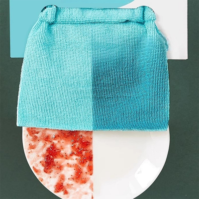 Picture of 20Pcs/box Microfiber Towel Absorbent Kitchen Cleaning Dishcloth Non-stick Oil Dish Rags Napkins Tableware Home Cleaning Towels